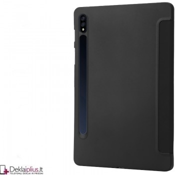 Smart soft dirbtinės odos dėklas - juodas (Samsung Tab S7 (T870/T875)/Tab S8 (SM-X706) Smart soft dirbtinės odos dėklas - juodas (Samsung Tab S7 (T870/T875)/Tab S8 (SM-X706)